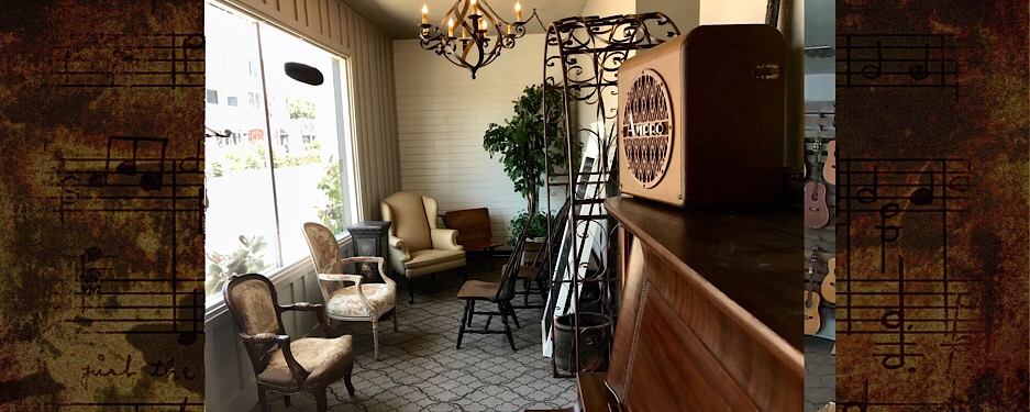 Music School Lobby with Antique Chairs